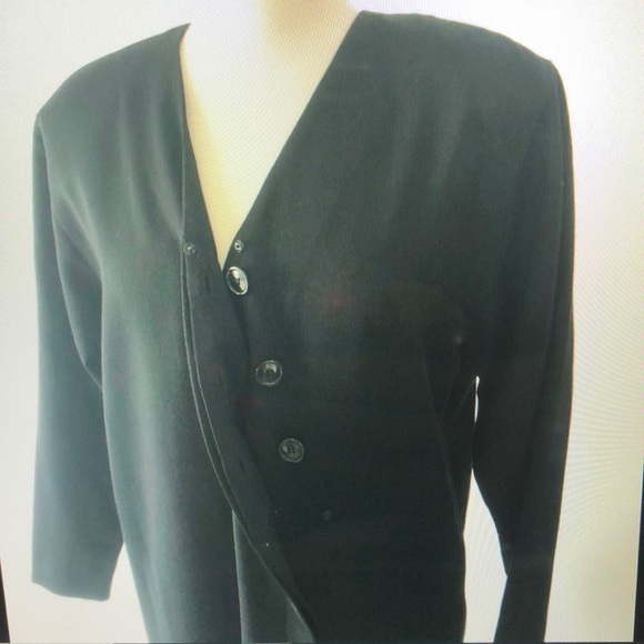 VTG WOMEN'S MARY ANN RESTIVO DRESS BLACK SZ 8 WOOL - Picture 6 of 10